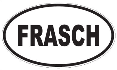 FRASCH - Oval Sticker