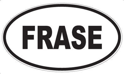 FRASE - Oval Sticker