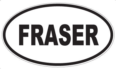 FRASER - Oval Sticker
