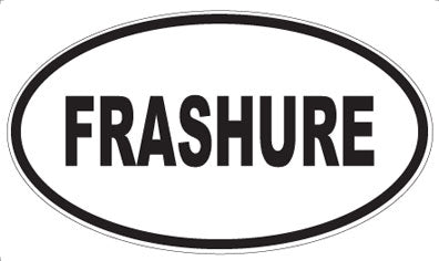 FRASHURE - Oval Sticker