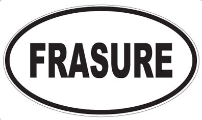 FRASURE - Oval Sticker
