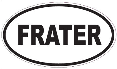FRATER - Oval Sticker