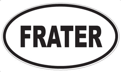 FRATER - Oval Magnet