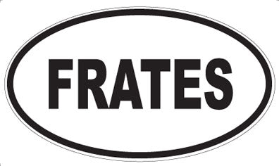 FRATES - Oval Sticker