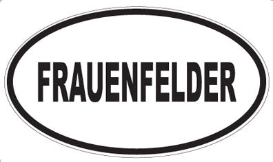 FRAUENFELDER - Oval Magnet