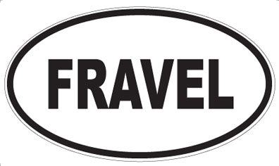FRAVEL - Oval Sticker