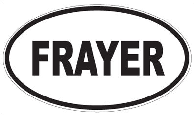 FRAYER - Oval Magnet