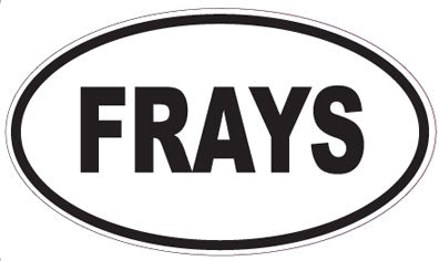 FRAYS - Oval Sticker
