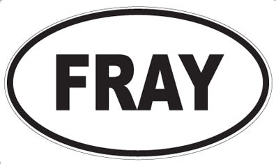 FRAY - Oval Magnet