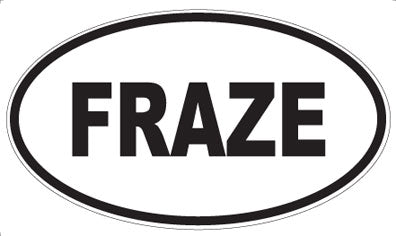 FRAZE - Oval Sticker