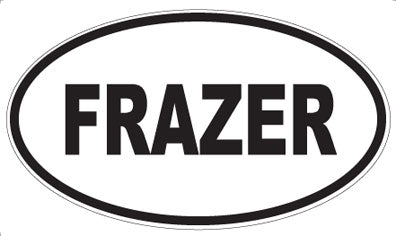 FRAZER - Oval Sticker