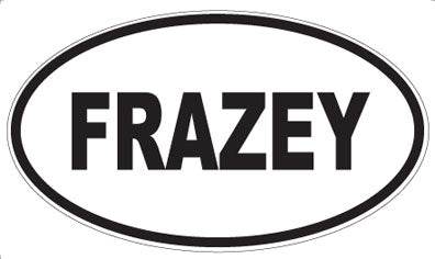 FRAZEY - Oval Sticker