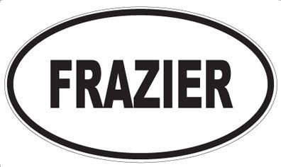 FRAZIER - Oval Magnet