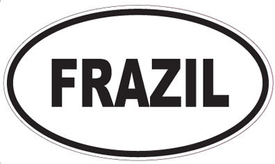 FRAZIL - Oval Sticker