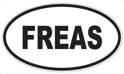 FREAS - Oval Sticker