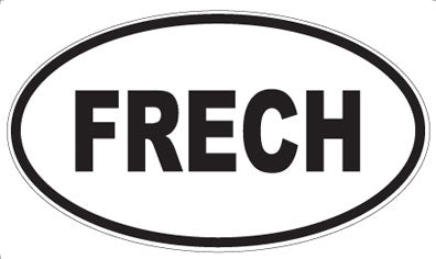 FRECH - Oval Sticker