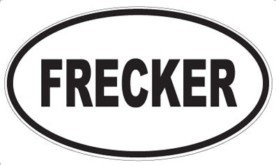 FRECKER - Oval Sticker