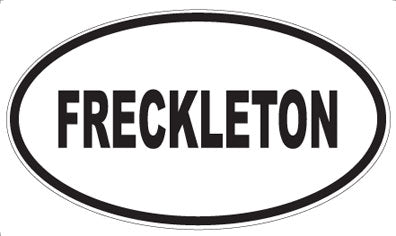 FRECKLETON - Oval Sticker