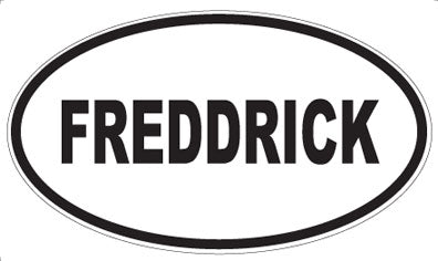 FREDDRICK - Oval Sticker
