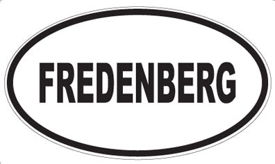 FREDENBERG - Oval Sticker