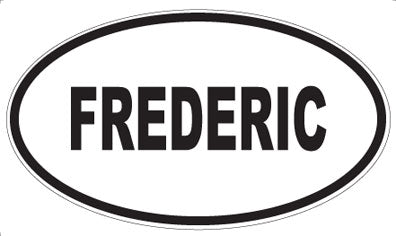 FREDERIC - Oval Sticker