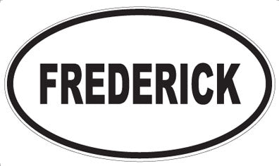 FREDERICK - Oval Sticker