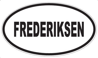 FREDERIKSEN - Oval Magnet