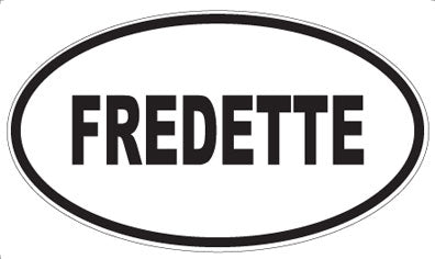 FREDETTE - Oval Magnet
