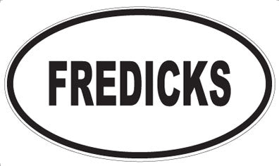 FREDICKS - Oval Sticker