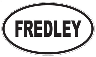 FREDLEY - Oval Sticker