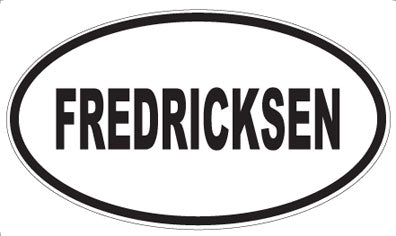 FREDRICKSEN - Oval Magnet