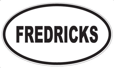 FREDRICKS - Oval Magnet