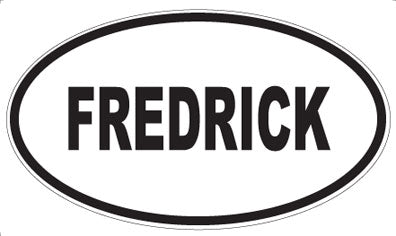 FREDRICK - Oval Magnet