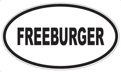 FREEBURGER - Oval Magnet