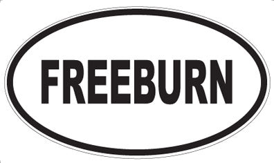 FREEBURN - Oval Sticker