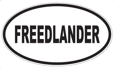 FREEDLANDER - Oval Magnet