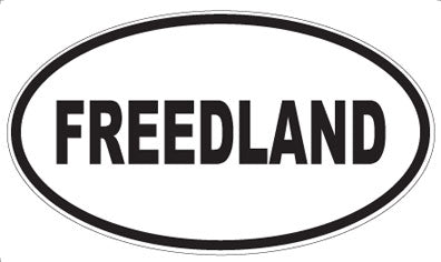 FREEDLAND - Oval Magnet