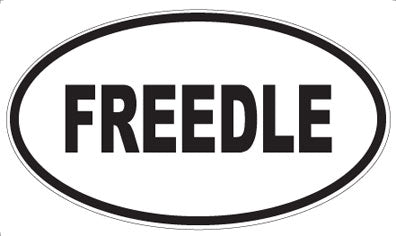 FREEDLE - Oval Sticker