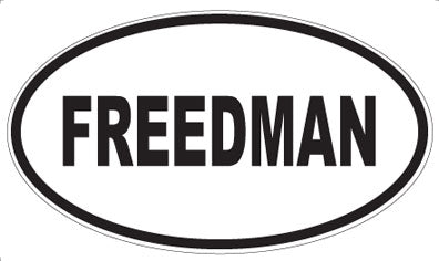 FREEDMAN - Oval Sticker