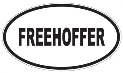 FREEHOFFER - Oval Magnet