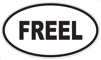 FREEL - Oval Sticker