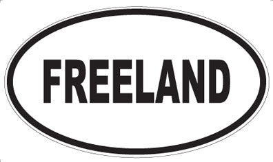 FREELAND - Oval Magnet