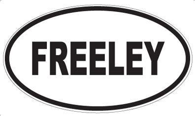 FREELEY - Oval Magnet