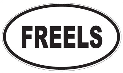 FREELS - Oval Sticker