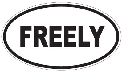 FREELY - Oval Sticker