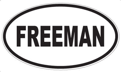 FREEMAN - Oval Magnet