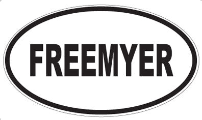 FREEMYER - Oval Magnet