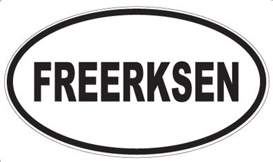 FREERKSEN - Oval Magnet