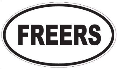 FREERS - Oval Sticker