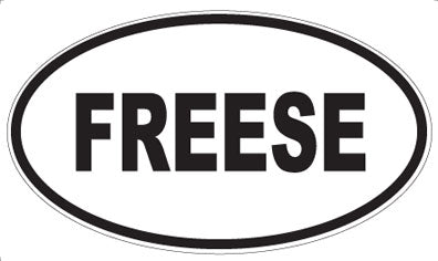 FREESE - Oval Magnet